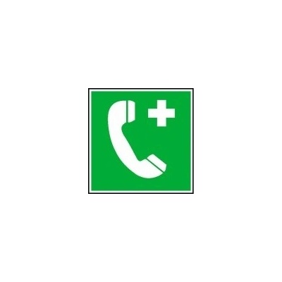 Tabulka - Telefon pro tísňová volání 15 x 15 cm