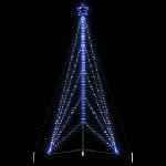 vidaXL LED коледна елха 615 светодиода синьо 404, 5 см (4016422)