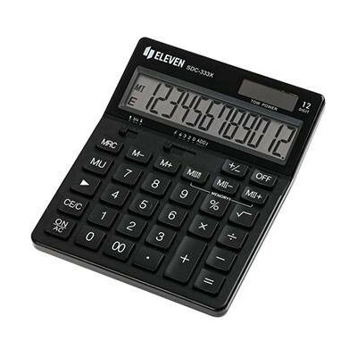 Eleven Kalkulačka SDC-333X-BK černá