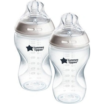 Tommee Tippee Комплект самостерилизиращи се бебешки шишета Tommee Tippee - Natural start, 2 x 340 ml (TT.0037)
