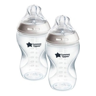 Tommee Tippee Комплект самостерилизиращи се бебешки шишета Tommee Tippee - Natural start, 2 x 340 ml (TT.0037)