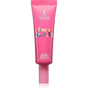 Jeffree Star Cosmetics Glimmer Glass Face & Body Highlighter течен хайлайтър за тяло и лице цвят Diamond In The Muff 45ml