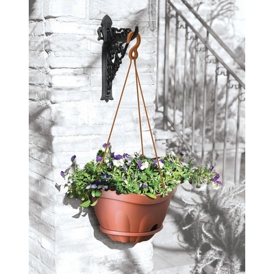 BAMA Závěsný květináč GONDOLA s konzolí 28cm terracotta