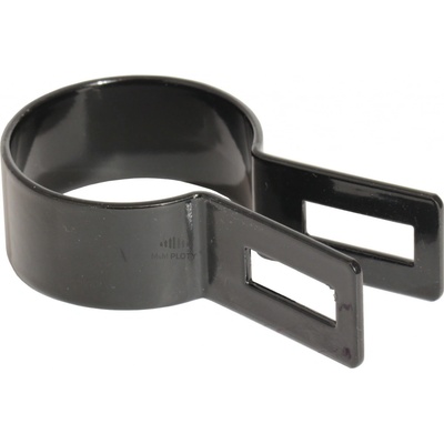 Objímka plotového panelu pro sloupek 48 mm, koncová, černá