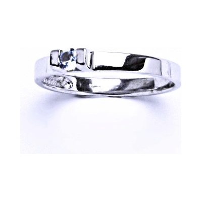 Čištín Stříbrný se akvamarinem VR 36