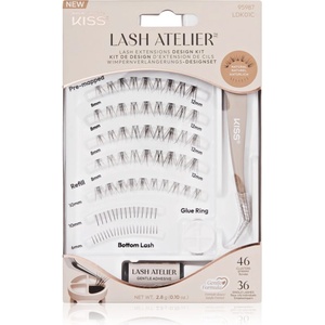 KISS Lash Atelier Desing Kit лепящи снопчета мигли с лепило 01