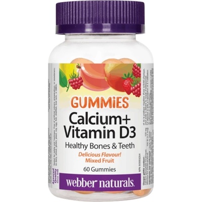 Webber Naturals Calcium + Vitamin D3 Gummies [60 желирани бонбони]