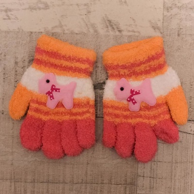 Havko detské oranžové rukavice