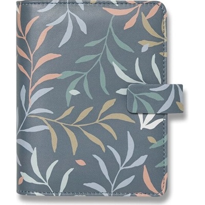 Filofax A7 týždenný 2023 Botanical modrý