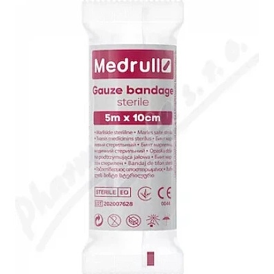 Sterilný gázový obväz Medrull 10 cm x 5 m