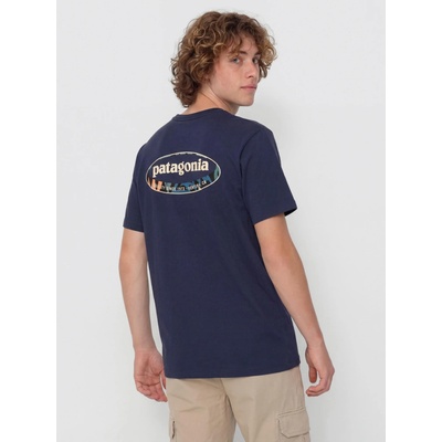 Patagonia 95 Oval Logo new navy/kaleido