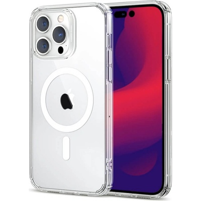 ESR Krystec HaloLock MagSafe Case - хибриден кейс с висока степен на защита с MagSafe за iPhone 14 Pro (прозрачен)