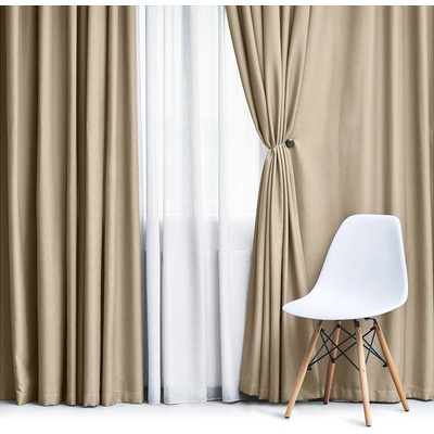 Olzatex Zatemňovací / termoizolační závěs, blackout jednobarevný UNI OLZ-105 smetanový, šířka 150cm (látka v metráži)