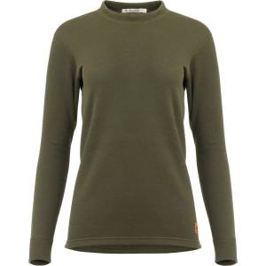 Aclima Дамско мериносово термобельо Aclima Women's Woolterry Crew Neck Merino jumper - Olive Night (115-1943-0214)