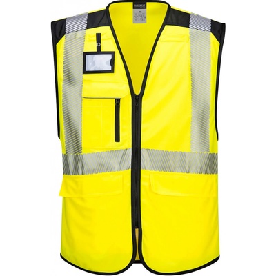 Portwest PW309 PW3 Hi Vis Executive Reflexná vesta žltá/žltá/čierna žltá/čierna