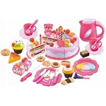 Eco Toys Комплект за рожден ден с торта за парти за нарязване на 80 парчета (hc324745 (wd-h58))