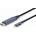 Gembird CC-USB3C-DPF-01-6 USB Type-C към DisplayPort мъжки адаптер кабел 1, 8 м Space Grey (CC-USB3C-DPF-01-6)