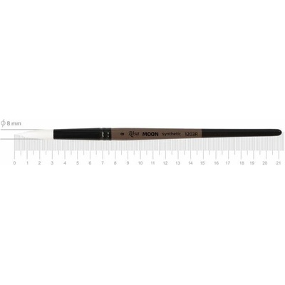 Syntetický okrúhly štetec ROSA MOON 1203R - č. 8