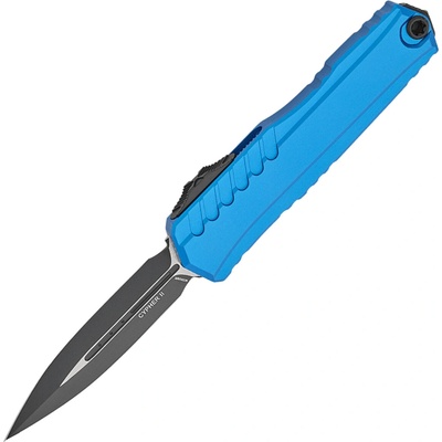 ! Microtech CYPHER II D/E BLACK STANDARD BLUE 1242-1BL