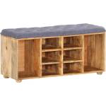 vidaXL Пейка за коридор, 100x35x47 см, мангово дърво масив (285891)