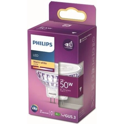 Philips 8718699773977 LED žiarovka 1x7W GU5,3 621lm 2700K teplá biela, bodová, Eyecomfort