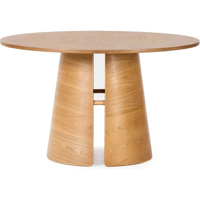 Teulat Кръгла трапезна маса от декор от дъб естествена ø 137 cm Cep - Teulat (13693_TE)