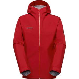 Mammut Мъжко водоустойчиво яке Mammut Crater Light Hardshell Hooded Jacket Waterproof jacket - Dark Mammut Red (002-3342-0613)