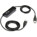 Aten CS-661 KVM přepínač USB 2PC mini , 1-port USb hub, přenos souborů