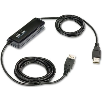 Aten CS-661 KVM přepínač USB 2PC mini , 1-port USb hub, přenos souborů