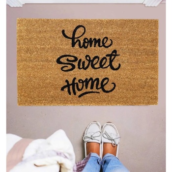 60 x 40 см правоъгълна изтривалка с кокосови влакна и надпис Home sweet home