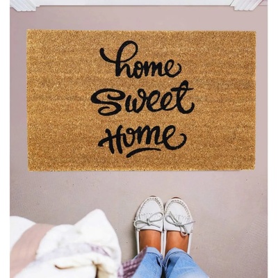 60 x 40 см правоъгълна изтривалка с кокосови влакна и надпис Home sweet home