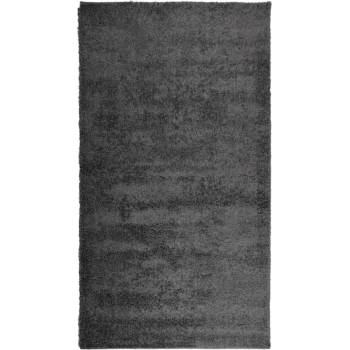 Шаги килим с дълъг косъм, модерен, антрацит, 60x110 см
