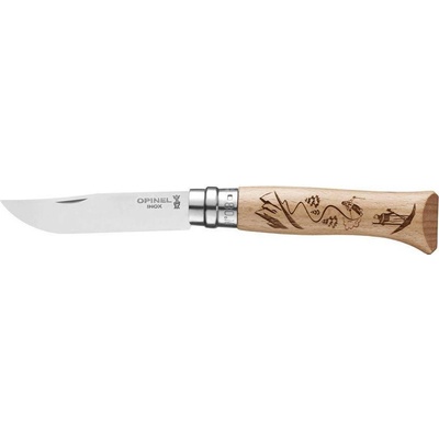 OPINEL N°08 INOX Gravure Sport Ski
