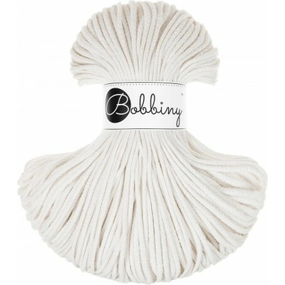 Bobbiny šňůry junior 3 mm Smetanově bílé (Off white)