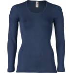 Engel Дамско копринено термобельо Engel Women's Undershirt L/S Merino base layer - Navy - размер 38/40 (EU) (114-0634-1013)