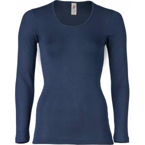 Engel Дамско копринено термобельо Engel Women's Undershirt L/S Merino base layer - Navy - размер 38/40 (EU) (114-0634-1013)