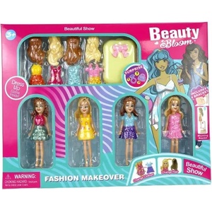 Man Yuk Toys Комплект обличащи се кукли с дрешки - 4 броя (sg-29077)