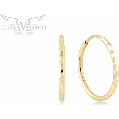 Lillian Vassago Zlaté lesklé kruhové náušnice 1,9 cm LLV06-GER335