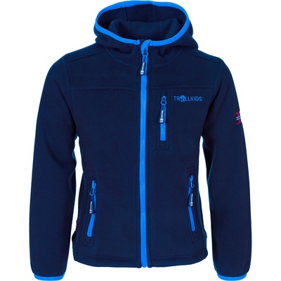 TROLLKIDS Детско софтшел яке Trollkids Kid's Stavanger Jacket Fleece jacket - Navy / Light Blue - размер 92 (EU) (703-3031-1111)