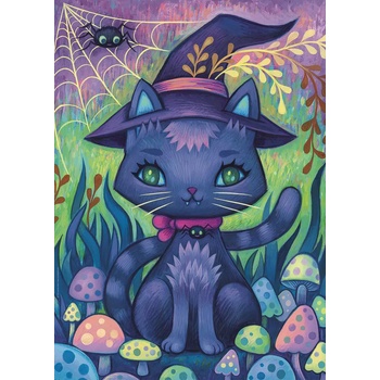 Image 1 of Heye - Puzzle Ketner: Witch Cat - 1 000 piese