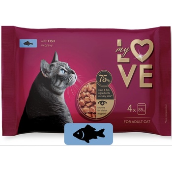 My Love SET s rybou v jemnej omáčke 4 x 85 g