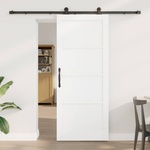 vidaXL Преплъзваща се врата ORKDAL 83 x 202 см Бяло (3445497)