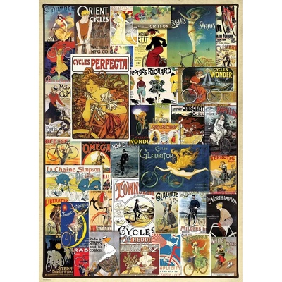 EuroGraphics Vintage Bicycle Posters 1000 dílků