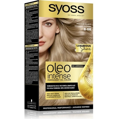 Syoss Oleo Intense перманентната боя за коса с олио цвят 8-68 Pale Sand