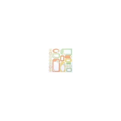 Žlutozelený, visačky 30,5x30,5 scrapbook Stamperia SCR525462462