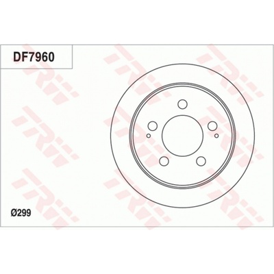 Brzdový kotúč TRW DF7960