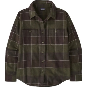 Patagonia Дамска риза с копчета Patagonia Women's Fjord Flannel Shirt - Snow Owl: Basin Green (133-1602-0413)