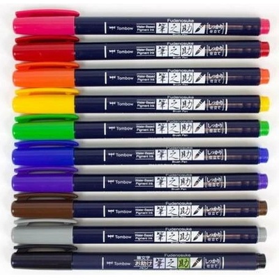 Tombow Fudenosuke Brush Pen - tvrdost 1 HARD Barva: šedý TS-BH49