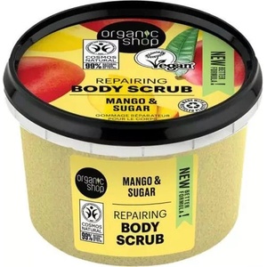 Organic Shop Ексфолиант за тяло Organic Shop 250 мл Регенериращ Манго и захар