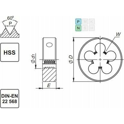 Fanar DIE M42 DIN-22568 (6g) HSS 800